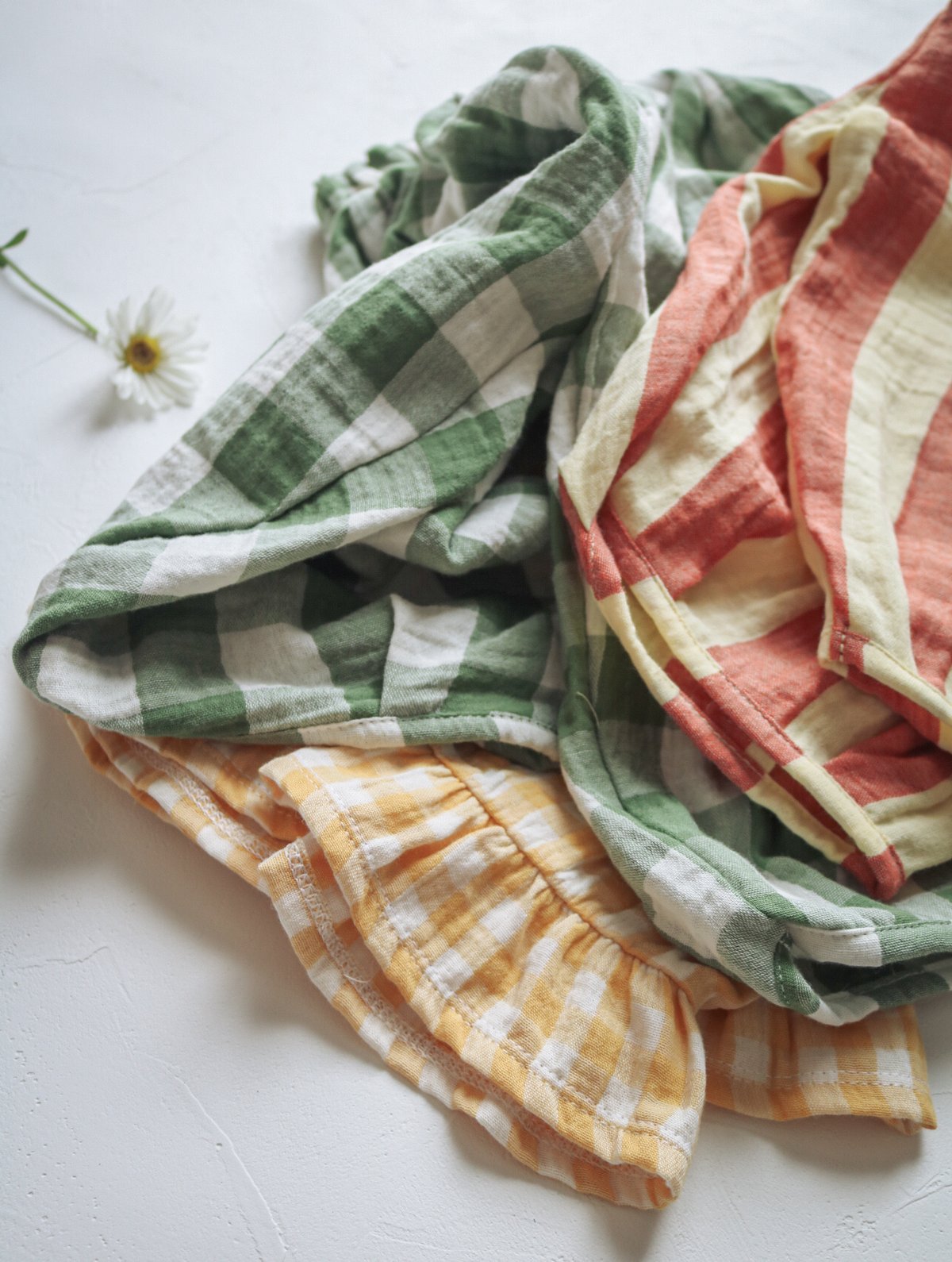 Dill Gingham Resort Pants / organic zoo | nermi