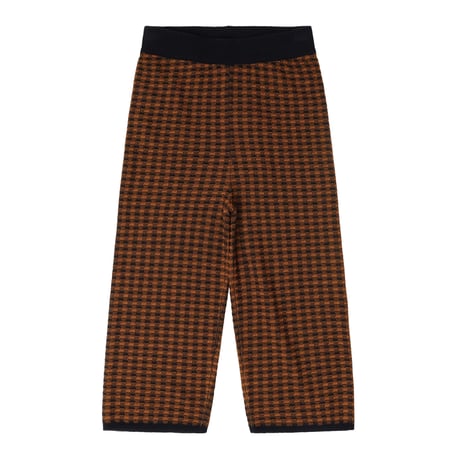 Checked Pants -DARK NAVY/BURNT AMBER- / FUB