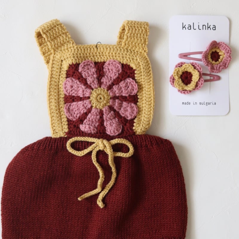 Kalinka Margarita Romper Blush Chestnut