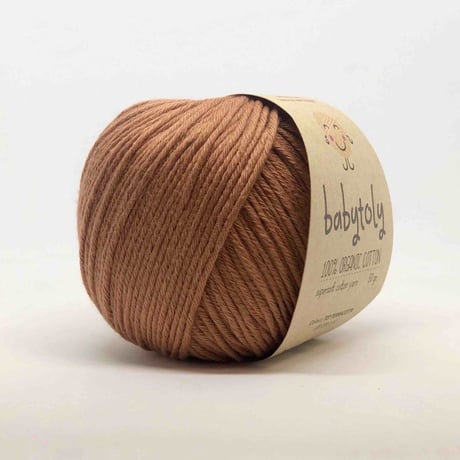 【毛糸】100% Organic Cotton Yarn - TERRACOTTA / babytoly