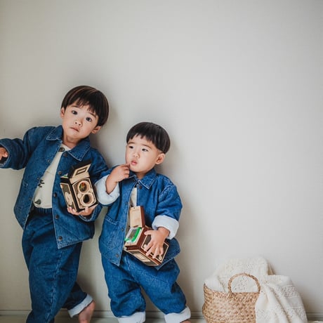 【ラスト1点】QUILTED HEMP DENIM PANTS -  DENIM /GROWN
