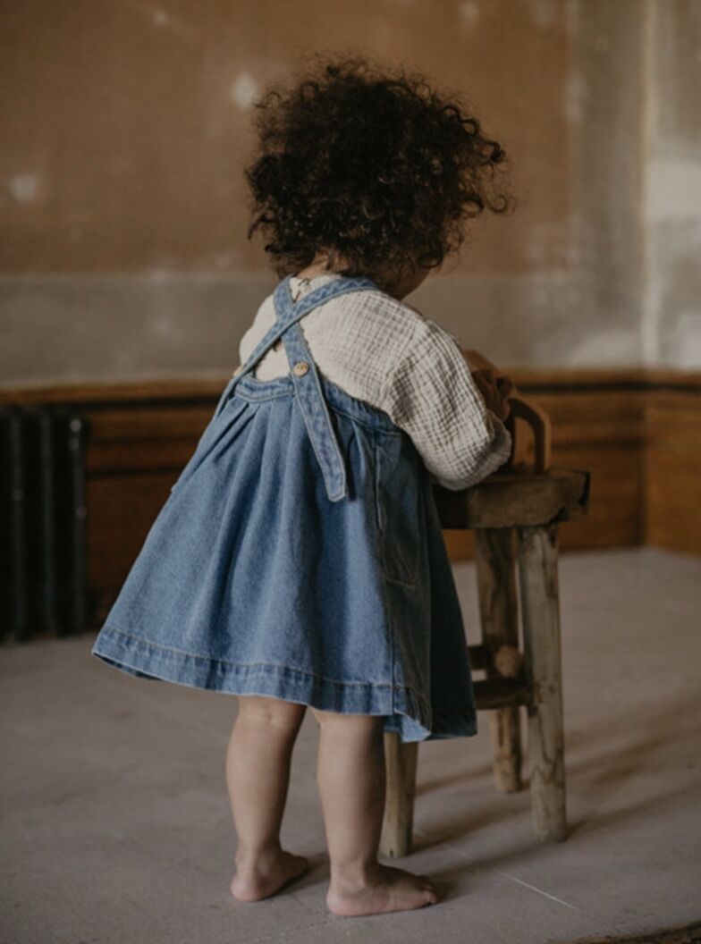 the simple folk デニムスカート The Oversized Denim Pinafore /The Simple Folk |