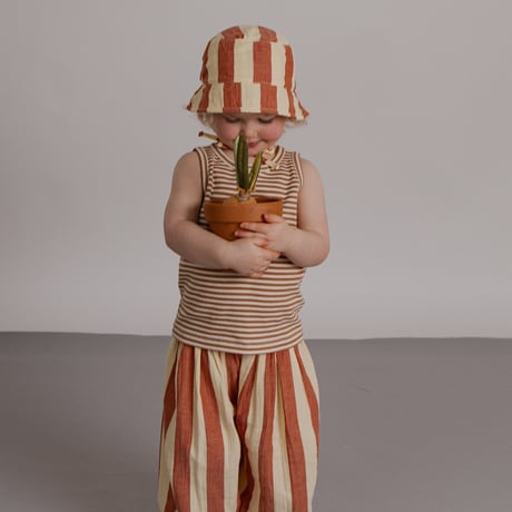 Tomato Stripes Resort Pants / organic zoo