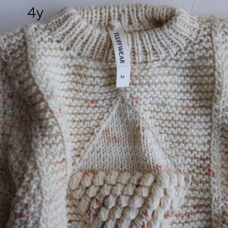 Diamond Alan Sweater【Toffee Confetti】 /FLUFF WEAR