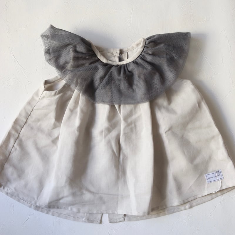 babytriana gray セットアップ 再入荷⭐︎ブラウス Camisa Triana Lino Gris / BABY TRIANA