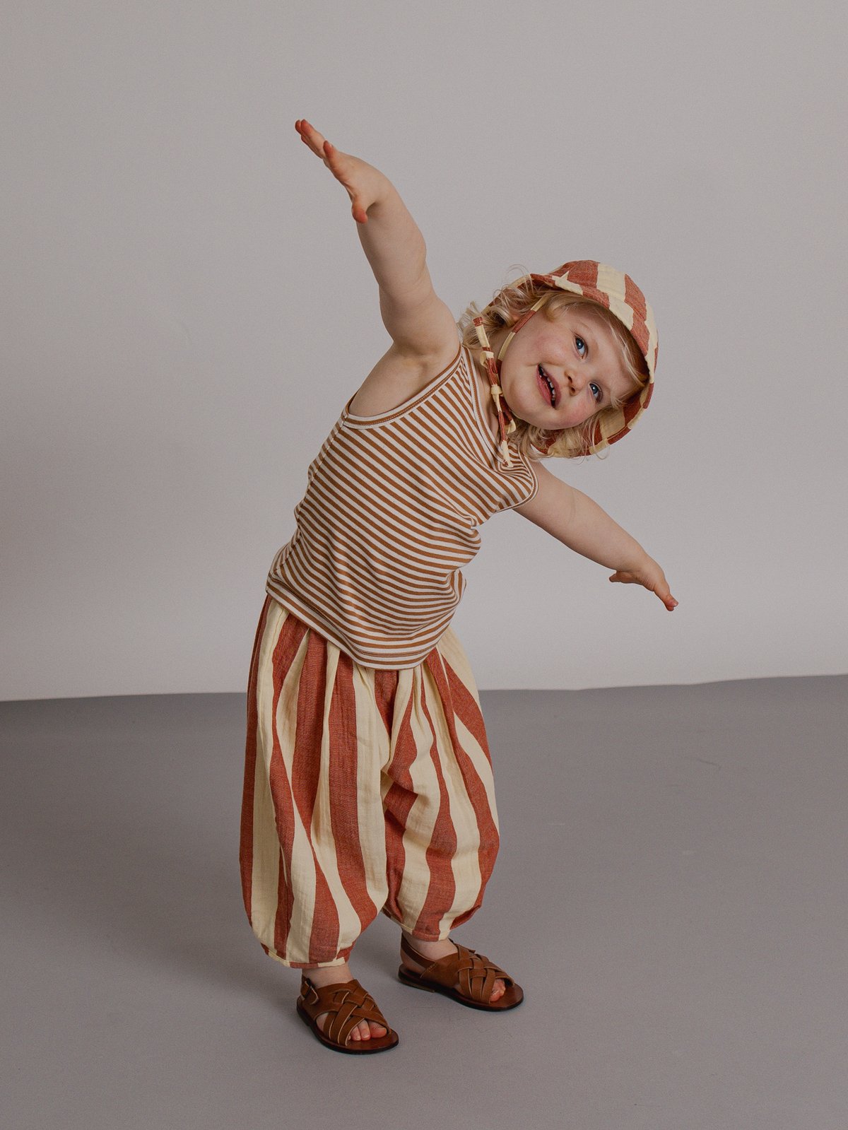Tomato Stripes Resort Pants / organic zoo | ner