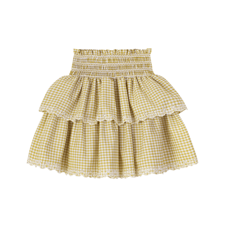 💎Akiko Skirt Yellow Check/  C'era una volta