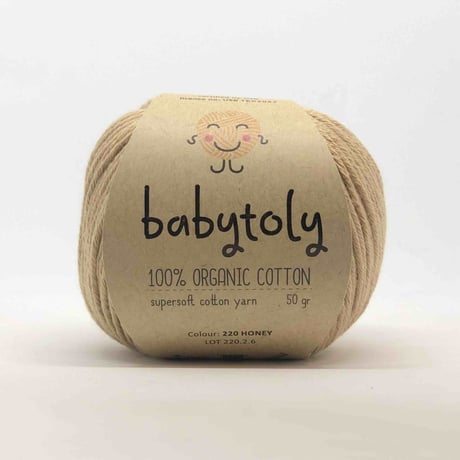 【毛糸】100% Organic Cotton Yarn - HONEY / babytoly