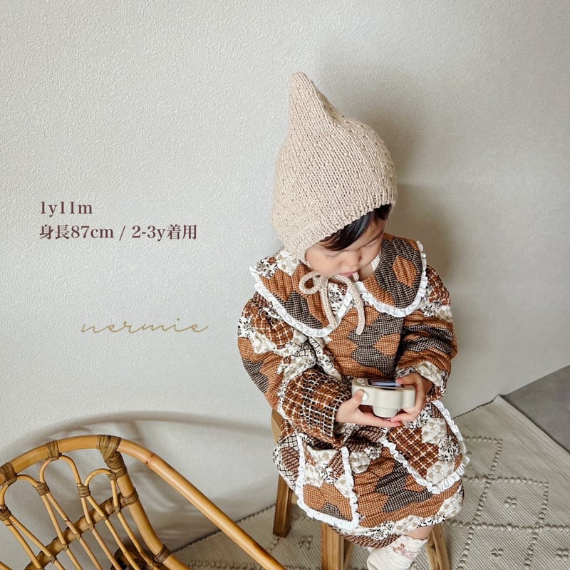 PATCHWORK DRESS WITH COLOR/ FISH&KIDS | nermie PATCHWORK DRESS WITH COLOR/ FISH&KIDS | nermie