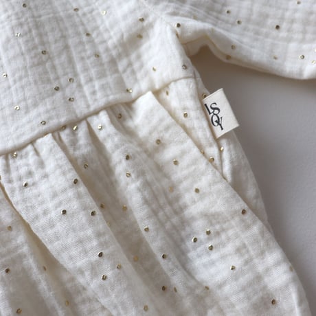 【ラスト１点★再入荷】THE ROSE ROMPER - Parisian cream Sparkle  / Littie Stories of You