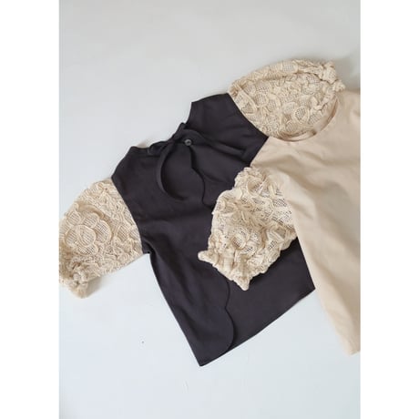 ☑️" ÉTOILE " set up Blouse (Charcoal) / llonk.