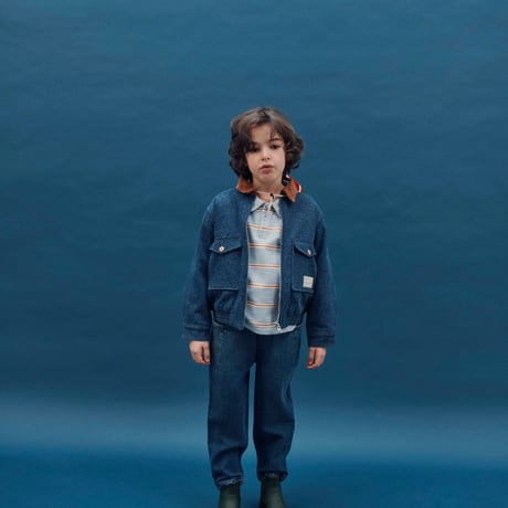 Denim fleece-lined jacket / Emile et Ida