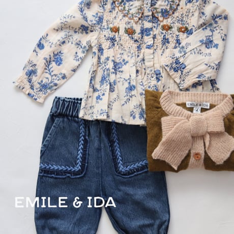 【ラスト1点】BLOUSE SMOCKEE COL BRODE / Emile et Ida