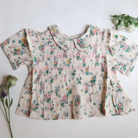 【ラスト１点】BLOUSE SMOCKEE / Emile et Ida