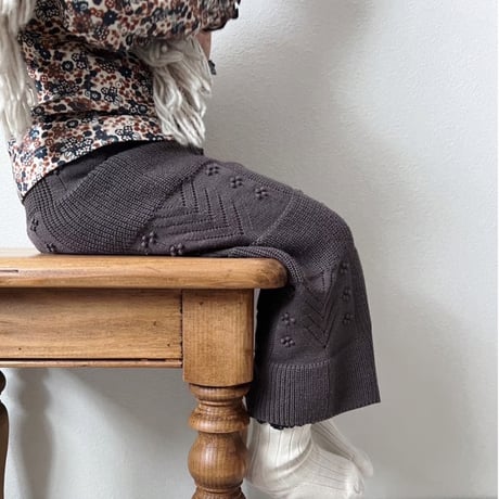 nermie pointail knit pant - charcoal - / nermie