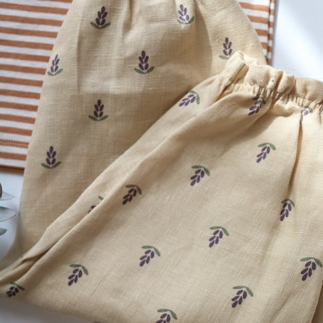 Lavender Bloom Gardener Pants / organic zoo