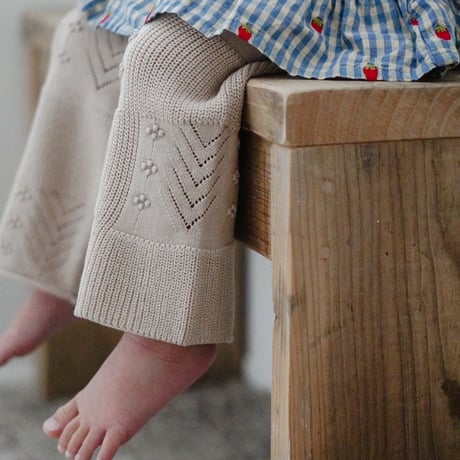 nermie pointail knit pant - ivory - / nermie