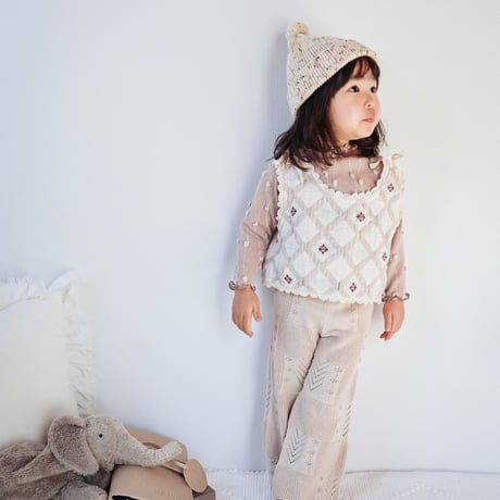 nermie pointail knit pant - ivory - / nermie