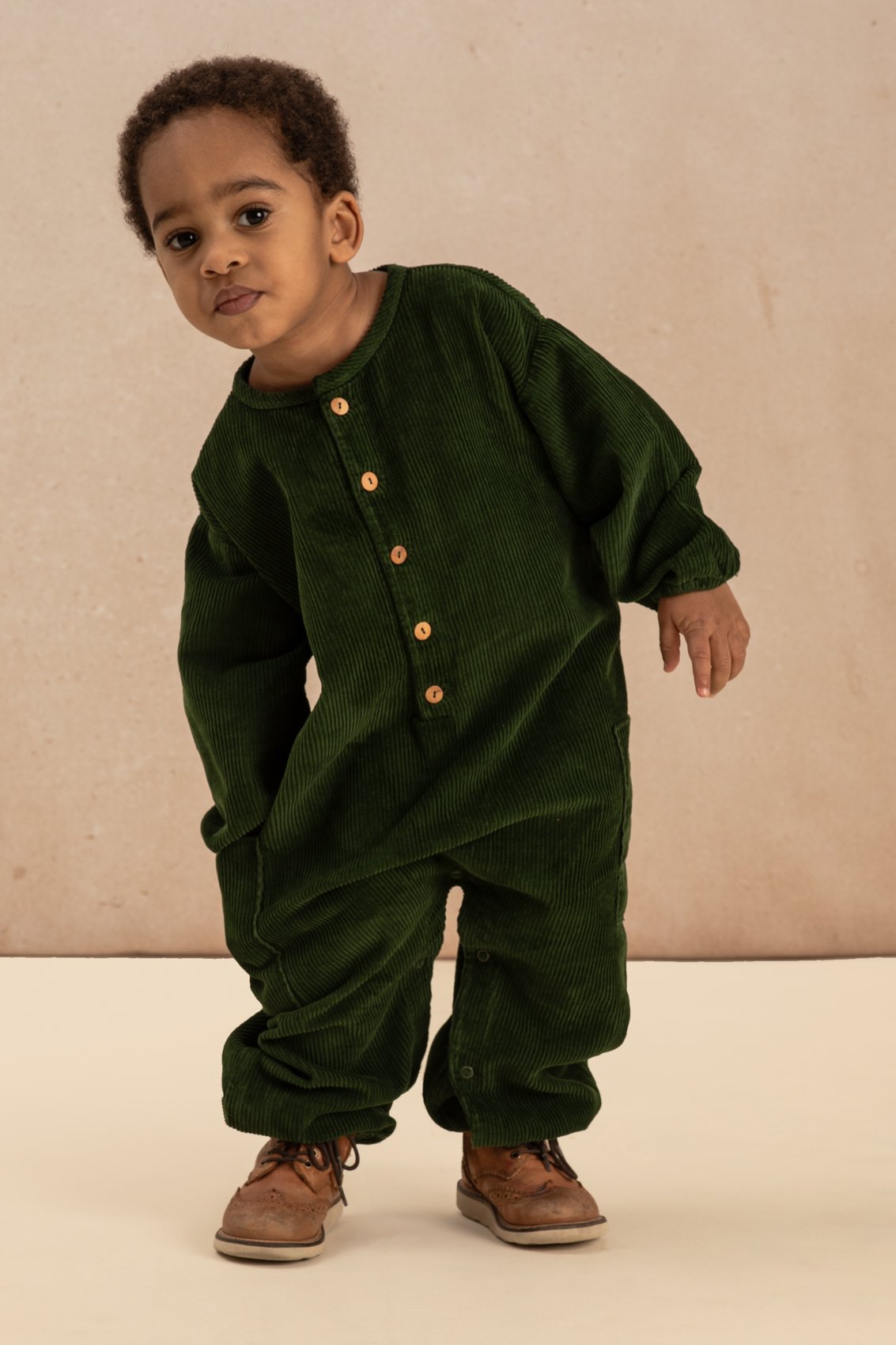 41. BIG PAPI JUMPSUIT 【DEEP GREEN】/ STUDIO BOHE