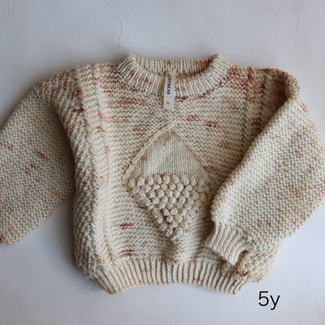 Diamond Alan Sweater【Toffee Confetti】 /FLUFF WEAR