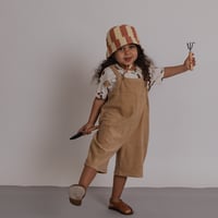 Wheat Terry Cropped Dungarees / organic zoo