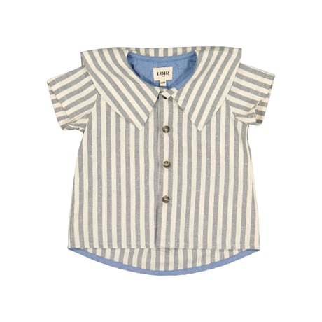 Shirt LORETTE - Green Large Stripe / Loir paris