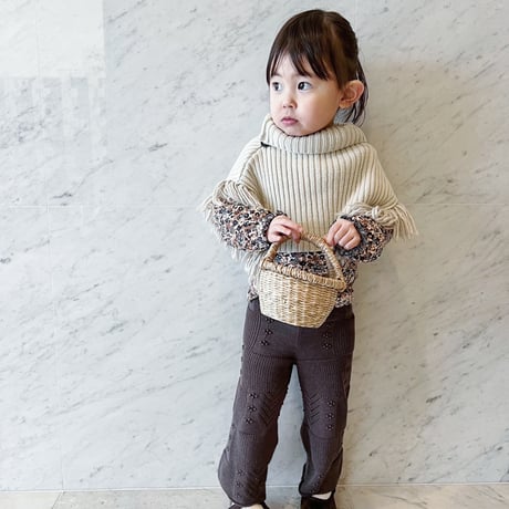 nermie pointail knit pant - charcoal - / nermie