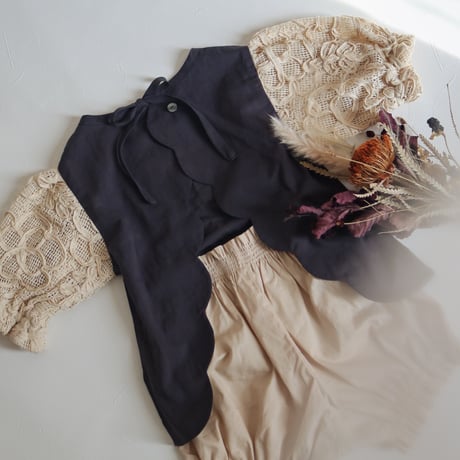 ☑️" ÉTOILE " set up Blouse (Charcoal) / llonk.