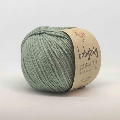 【毛糸】100% Organic Cotton Yarn - MINT / babytoly