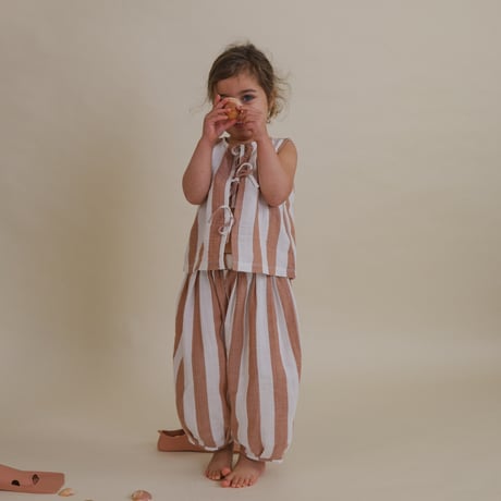 【ラスト１点】Sienna Stripes Resort Top / organic zoo