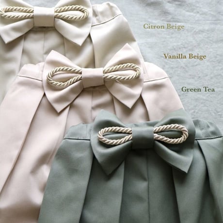 【納期:1〜2週間で発送】袴は4色から選べます。Hand made オリジナル袴 "Anemone Beige" / pieni kukka