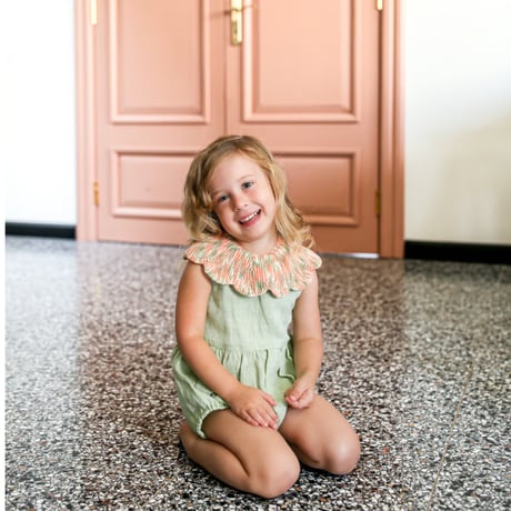 Cordelia Romper - Sage/ Sunset - / kalinka