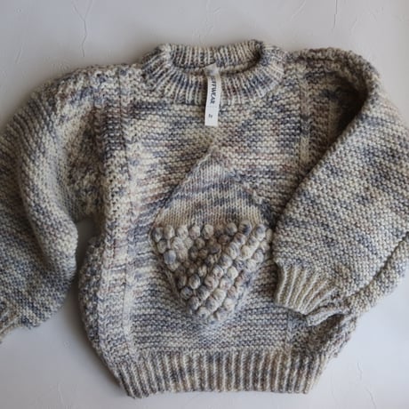 再入荷！nermie限定★Diamond Alan Sweater【Birch】 /FLUFF WEAR