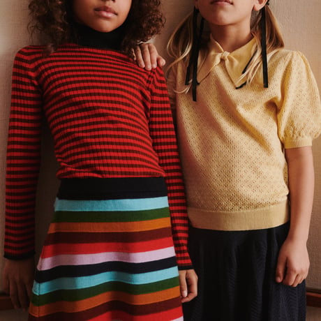 Pointelle  Polo - WHEAT -/ FUB