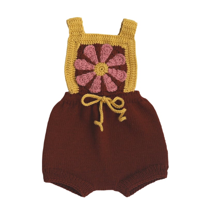 ロンパース・カバーオール Kalinka Margarita Romper Blush Chestnut Kalinka Margarita Romper Blush Chestnut