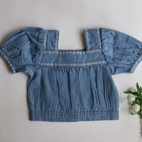 BLOUSE CHAMBRAY BRODEE / Emile et Ida