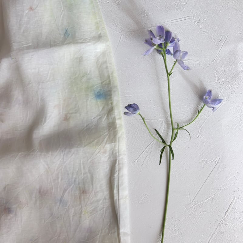 ハンドメイド ビオラ Oo 別注 / バンドルダイキッズパンツ【ブルー系(パンジー/ビオラ