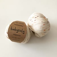 【毛糸】100% Peruvian Pima Cotton Yarn - Pumpkin Spice (confetti) / babytoly