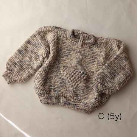 nermie限定★Diamond Alan Sweater【Birch】 /FLUFF WEAR