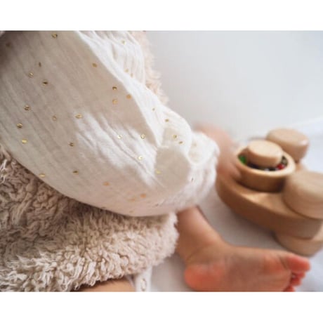 【ラスト１点★再入荷】THE ROSE ROMPER - Parisian cream Sparkle  / Littie Stories of You