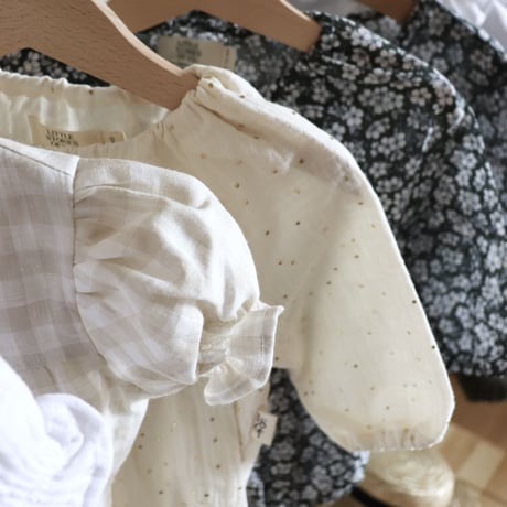 【ラスト１点★再入荷】THE ROSE ROMPER - Parisian cream Sparkle  / Littie Stories of You