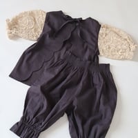 ☑️" ÉTOILE " set up Pants (Charcoal) / llonk.