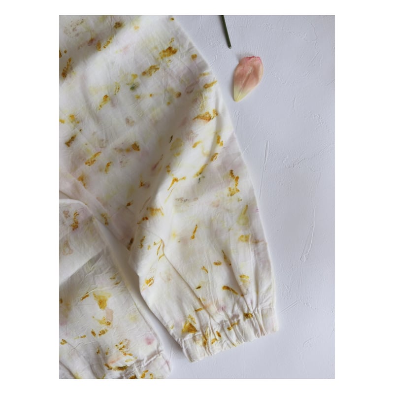 Oo 別注 / バンドルダイキッズパンツ【イエロー系(菊芋の花