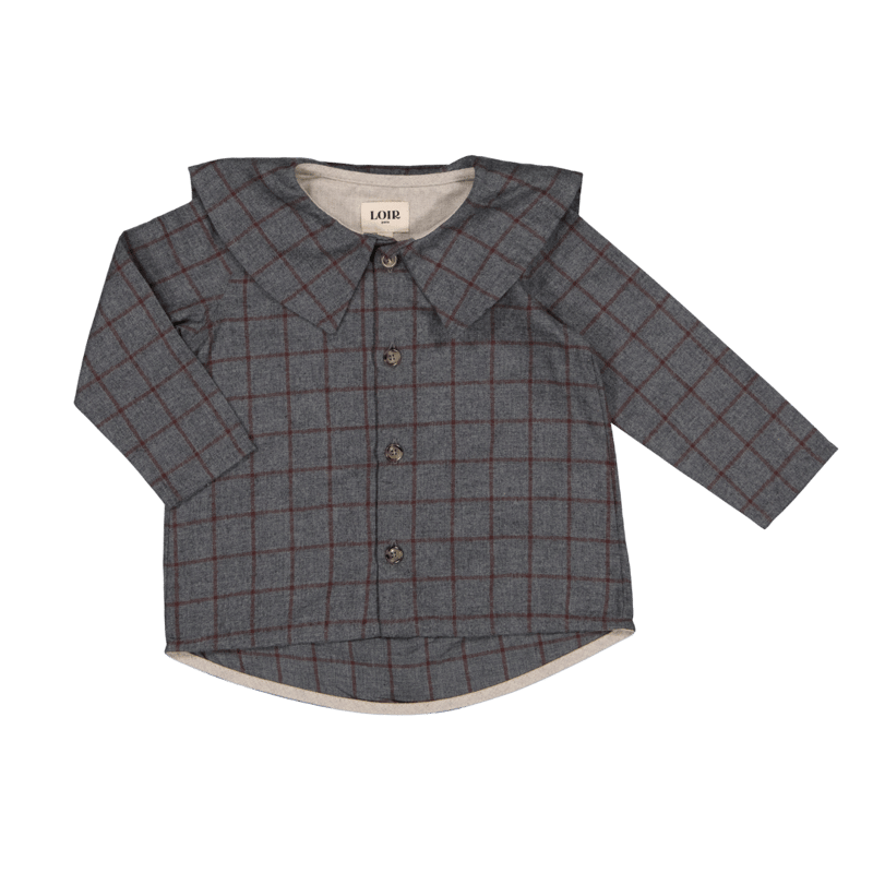 ラスト1点】 Top LORETTE 【Grey Checks】 / Loir paris