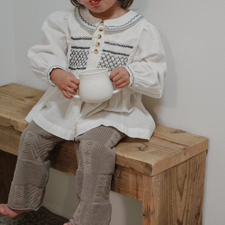 《High west ver. 》nermie pointail knit pant - Beige - / nermie