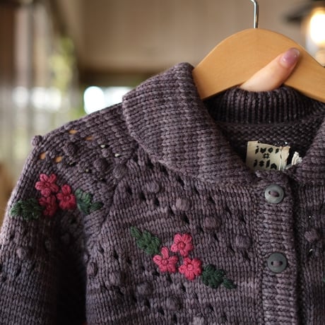floral embroidered cardigan/ iver and isla