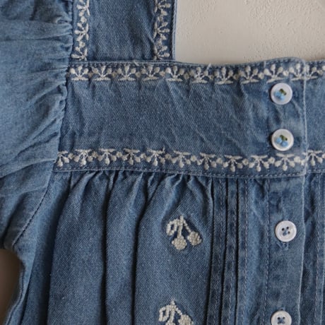 BLOUSE CHAMBRAY BRODEE / Emile et Ida