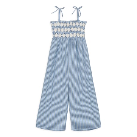 【3y,4y】OVERALLS MORLI Y/D STRIPES -BLUE PARASOL STRIPES- / LOUISE MISHA