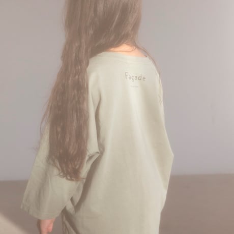 Quarter LS tee -Sage - / Façade