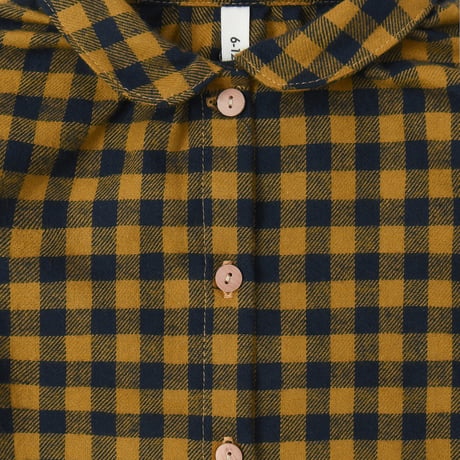 Blueberry Gingham Shirt / organic zoo